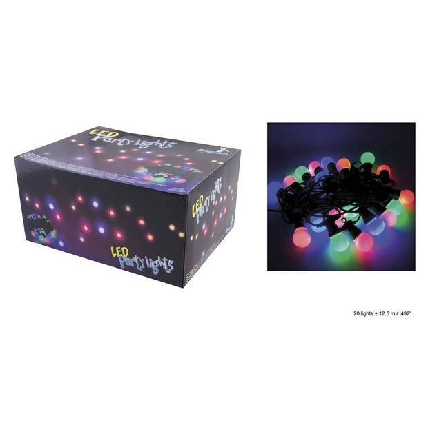 Wat leuk meteoor Lada Buiten feestverlichting LED lichtsnoer gekleurde lichtjes 12,5 meter -  Lichtsnoeren | Blokker