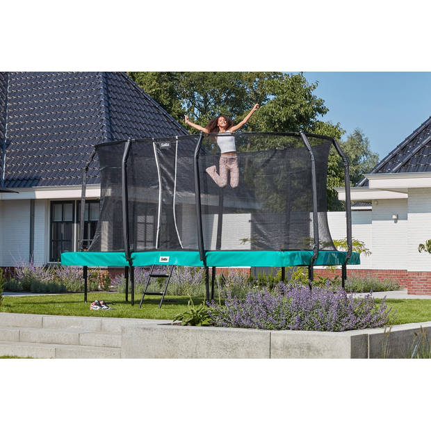 Trampoline - Salta First Class - 214 x 366 cm - Groen