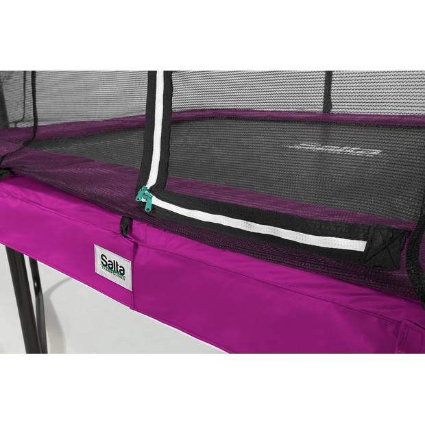 Salta Trampoline Comfort Edition 214 x 153 cm met Veiligheidsnet - Roze