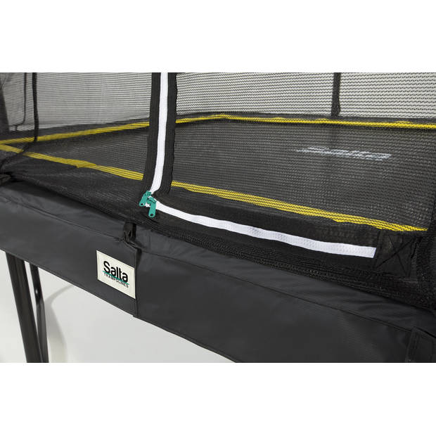 Salta Trampoline Comfort Edition 214 x 153 cm met Veiligheidsnet - Zwart
