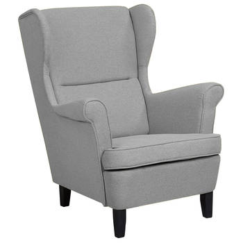 Beliani ABSON - Fauteuil-Grijs-Polyester