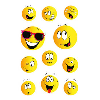 3x Smiley stickervellen met 11 stickers - Stickers
