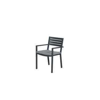 Garden Impressions Oklahoma dining fauteuil - carbon black/ mid grey