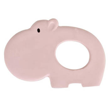 Tikiri bijtring nijlpaard roze 10,5 cm