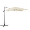 Beliani MONZA - Cantilever parasol-Beige-Polyester