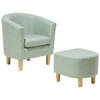 Beliani HOLDEN - Fauteuil-Groen-Polyester