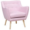 Beliani DRAMMEN - Fauteuil-Roze-Polyester