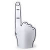 Foam hand vinger wit 25 x 50 cm supporter feestartikelen - Verkleedattributen