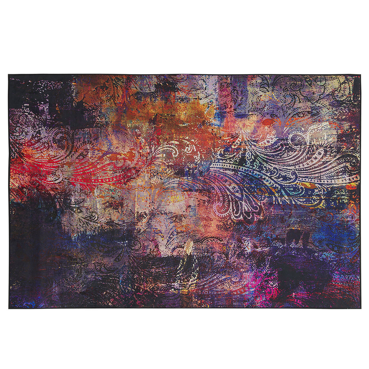 Beliani Mardin Tapijt Meerkleurig Stof 140 x 200 cm
