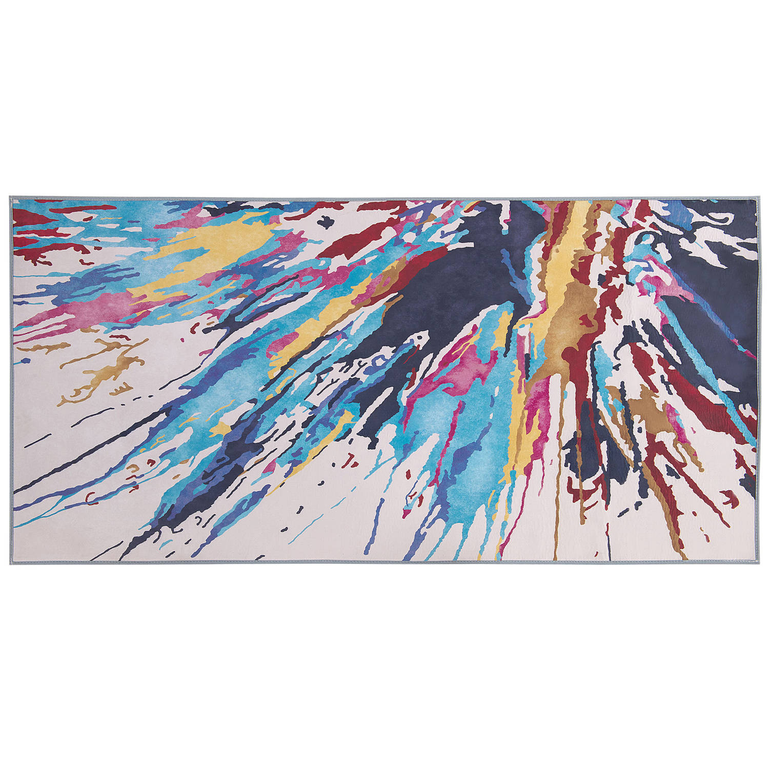 Beliani Karabuk Tapijt Meerkleurig Stof 80 x 150 cm