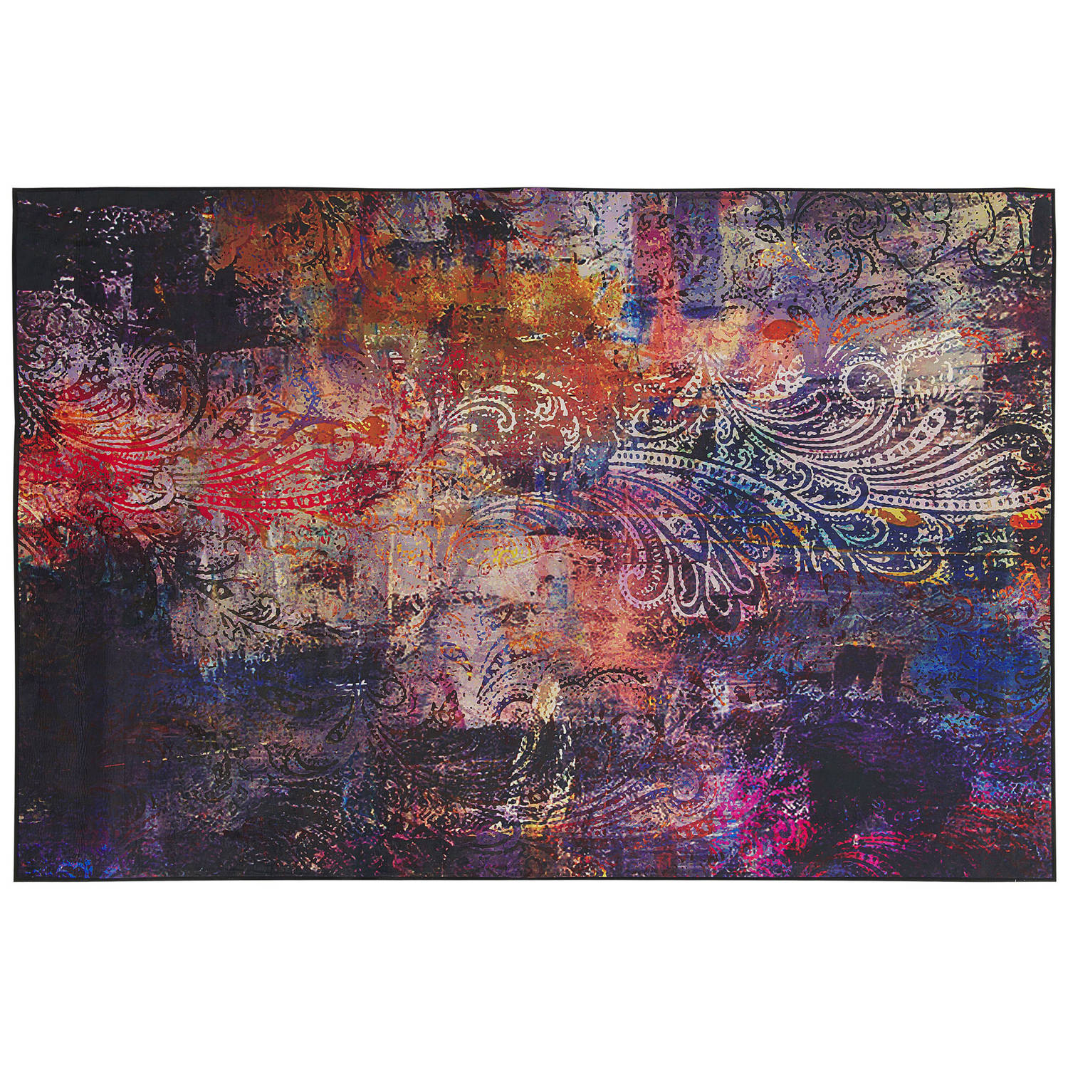 Beliani Mardin Tapijt Meerkleurig Stof 160 x 230 cm