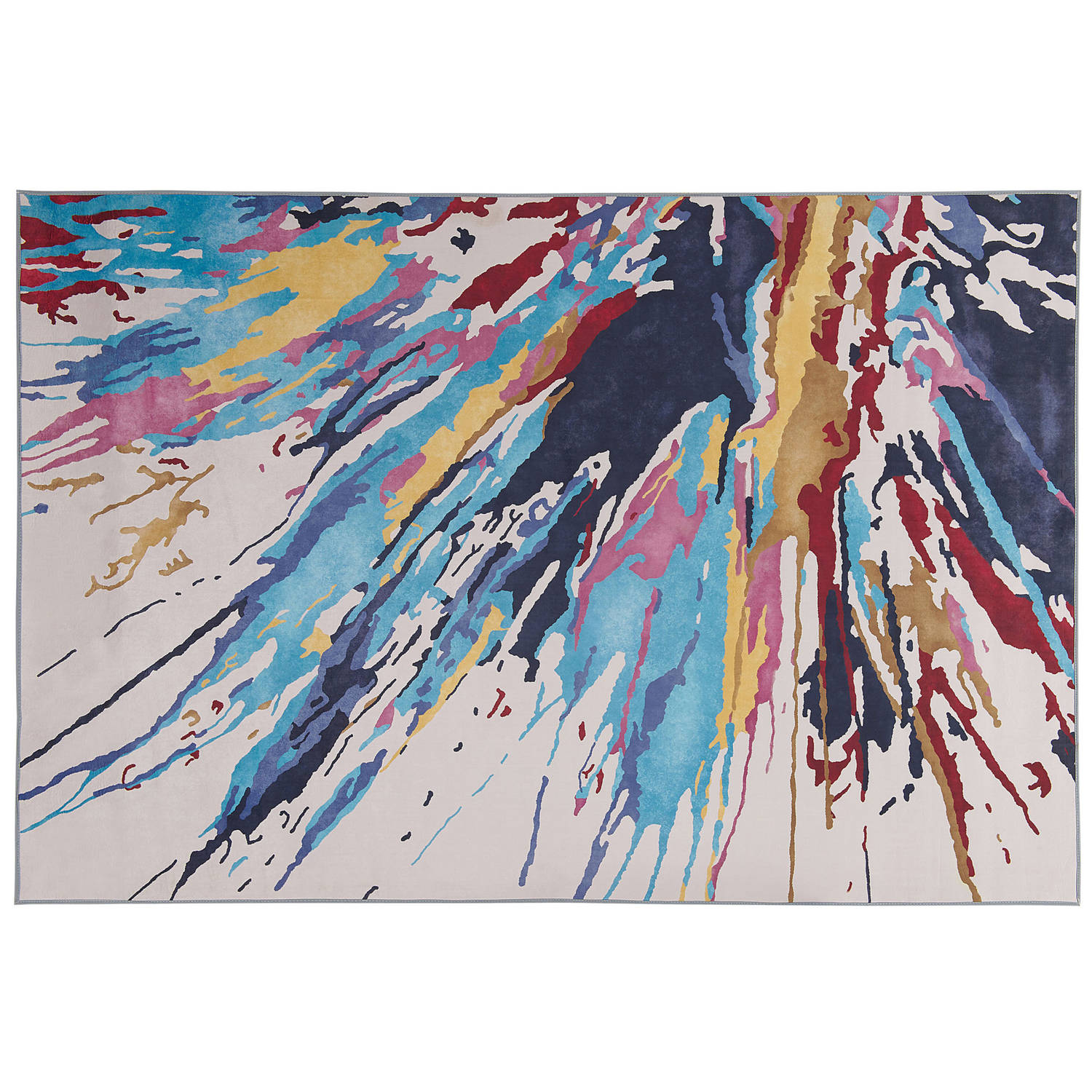 Beliani Karabuk Tapijt Meerkleurig Stof 160 x 230 cm
