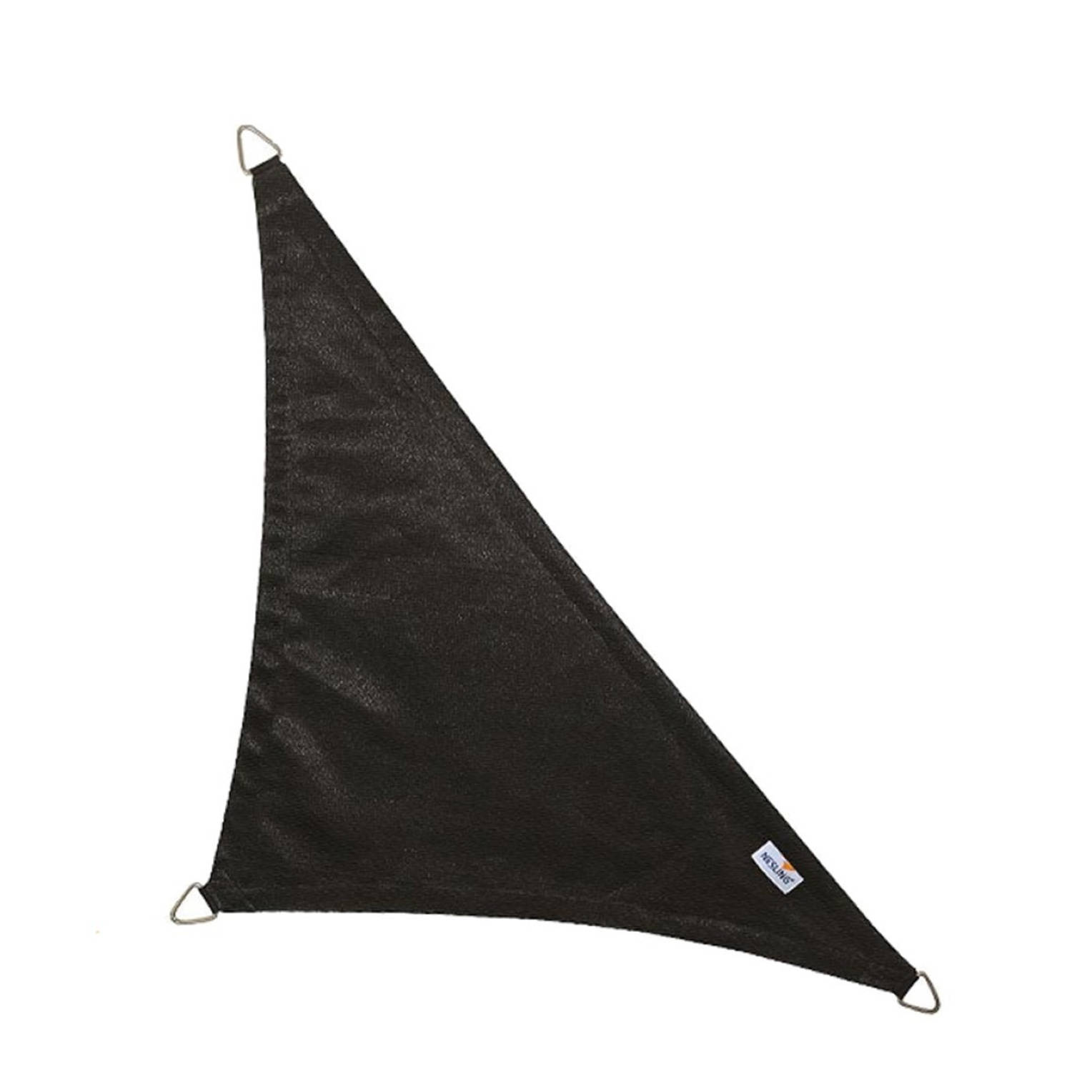 Coolfit schaduwdoek driehoek 90 graden zwart 5.0 x 5.0 x 7.1 meter