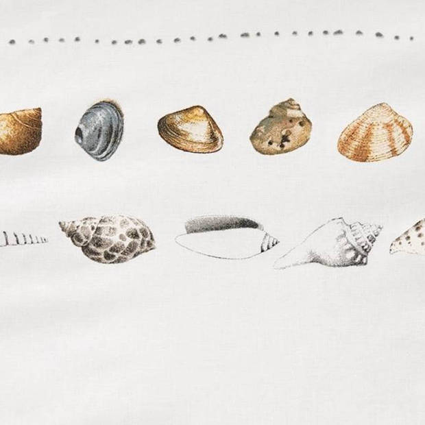 Marjolein Bastin dekbedovertrek Shellfish - Wit - 1-Persoons 140x200/220 cm