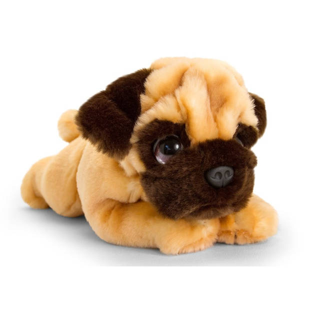 Mopshond honden knuffeldier 25 cm - Knuffel huisdieren