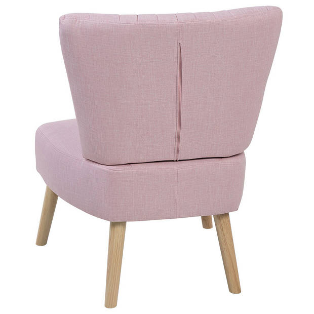 Beliani VAASA - Fauteuil-Roze-Polyester