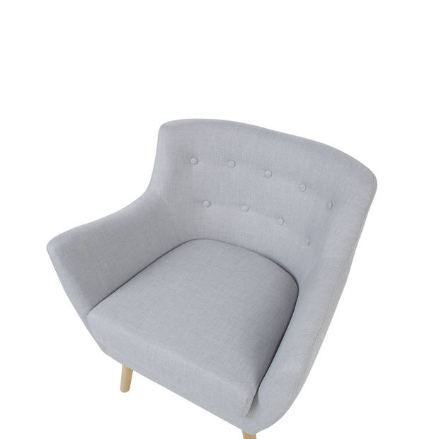 Beliani DRAMMEN - Fauteuil-Grijs-Polyester