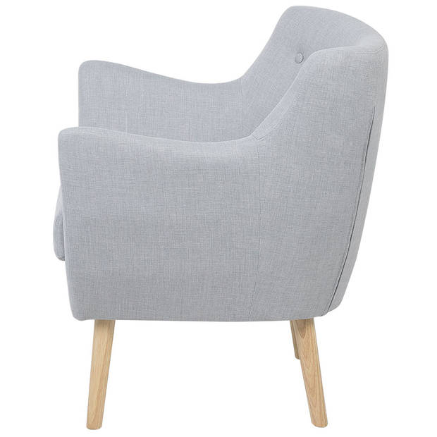 Beliani DRAMMEN - Fauteuil-Grijs-Polyester