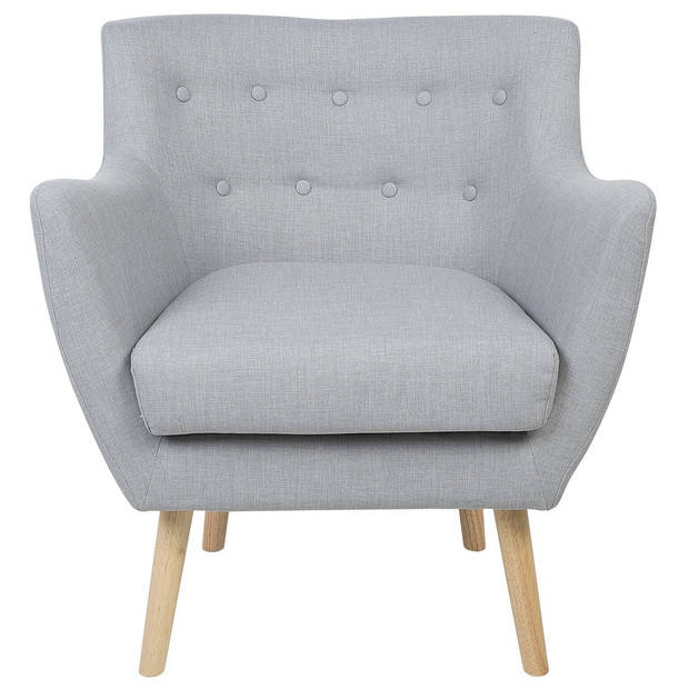 Beliani DRAMMEN - Fauteuil-Grijs-Polyester