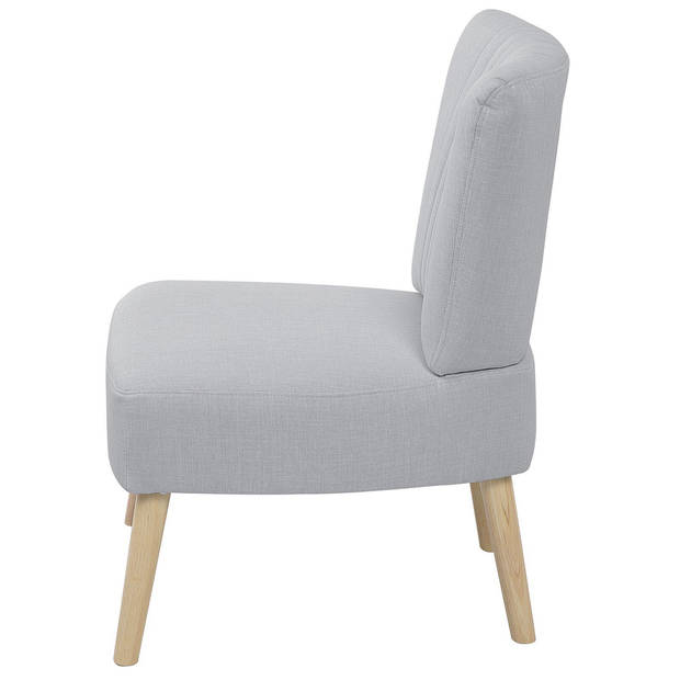 Beliani VAASA - Fauteuil-Grijs-Polyester