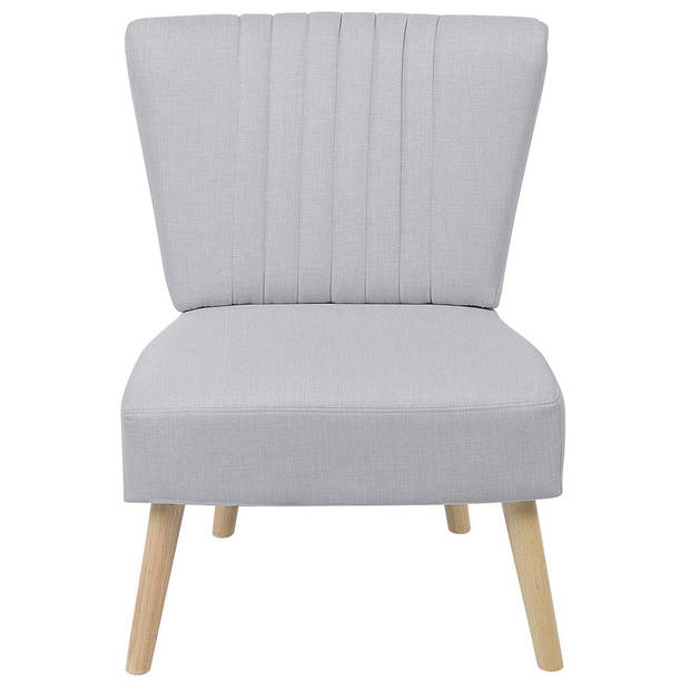 Beliani VAASA - Fauteuil-Grijs-Polyester