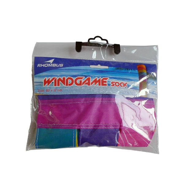 Rhombus vlieger Wind Sock 60 cm junior nylon multicolor