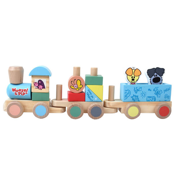 Woezel & Pip houten trein