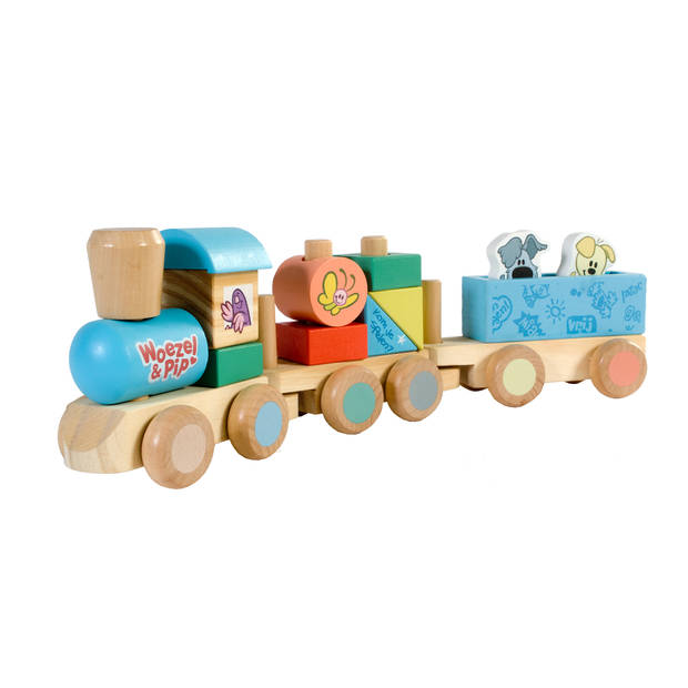 Woezel & Pip houten trein