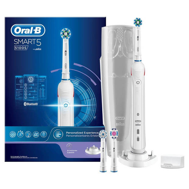 Oral-B elektrische tandenborstel Smart 5 5100S wit - 5 poetsstanden