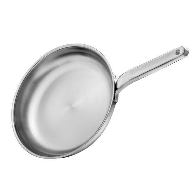 Cookai koekenpan 24 cm RVS/aluminium zilver
