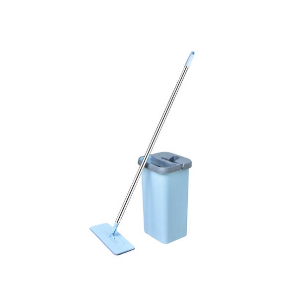 Benson - Clean Flat mop - Eenvoudig schoonmaken - Blauw