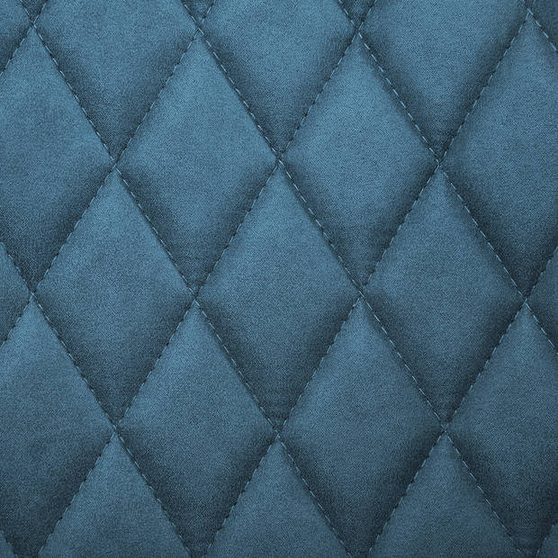 Beliani LISLE - Eetkamerstoel-Blauw-Polyester