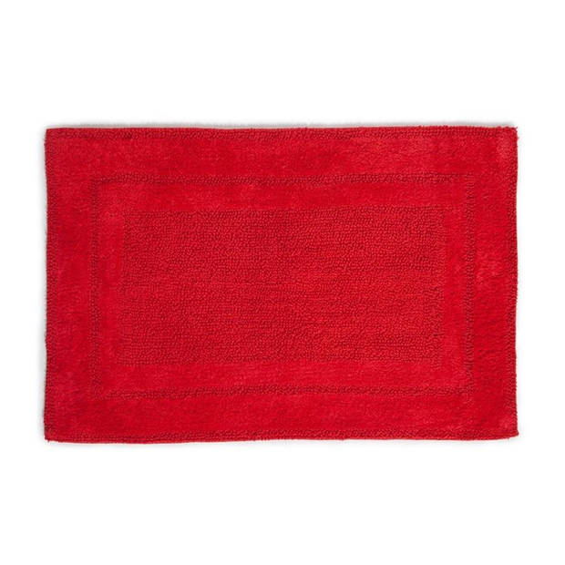 Seahorse Mossa badmat - 100% katoen - Badmat (50x60 cm) - Red