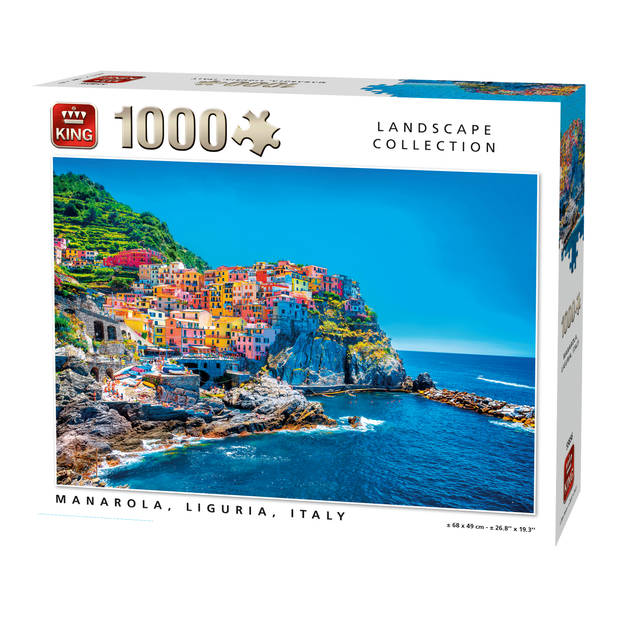 King puzzel Landscape Collection Manarola, Italy - 1000 stukjes