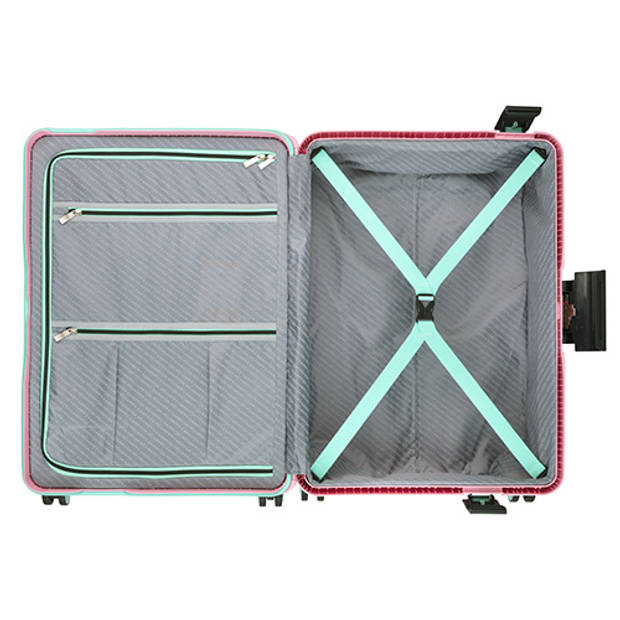 CarryOn Steward TSA Kofferset - 2 delige trolleyset - Met vaste sloten - Licht Roze