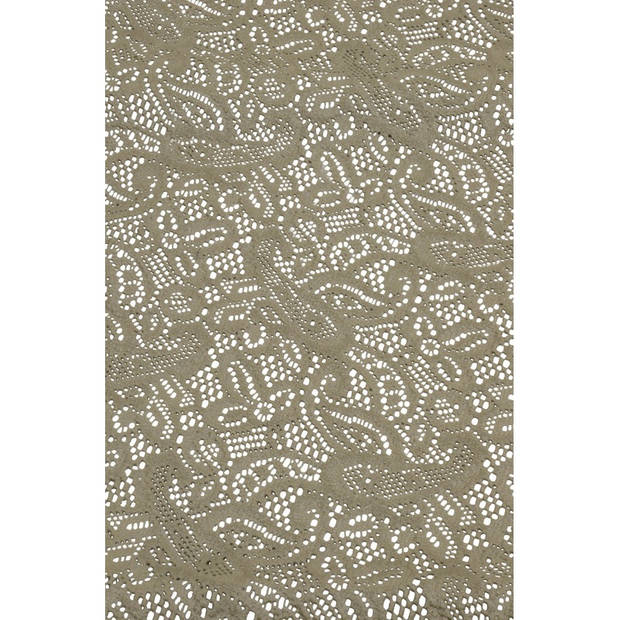Buiten tafelkleed/tafellaken grijs 140 x 260 cm rechthoekig - Tafellakens