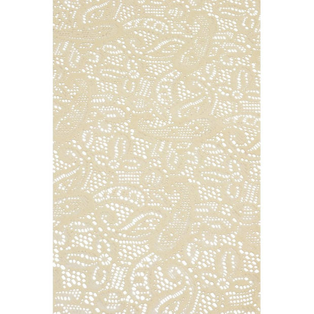 Buiten tafelkleed/tafellaken beige 140 x 260 cm rechthoekig - Tafellakens