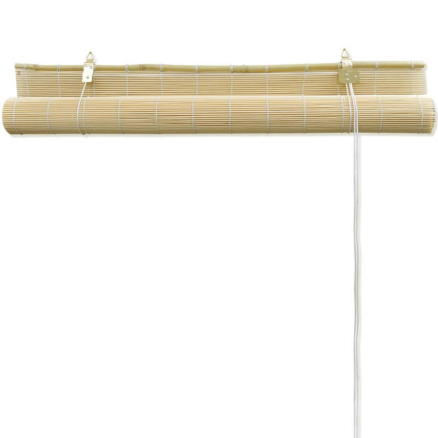 vidaXL Rolgordijn 80x220 cm bamboe naturel