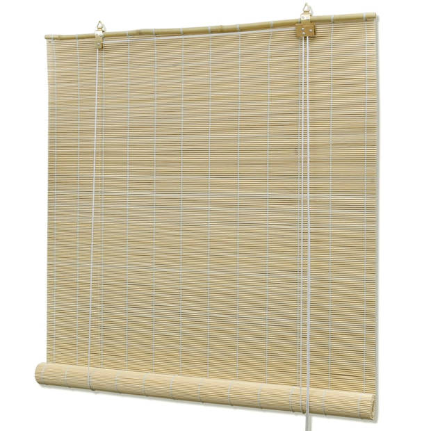 vidaXL Rolgordijn 80x220 cm bamboe naturel