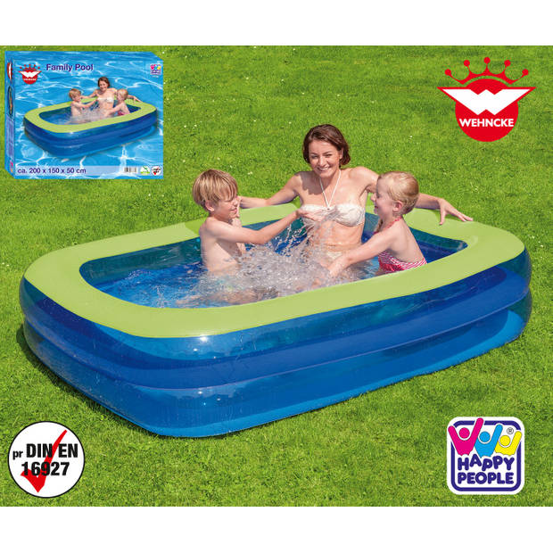 Happy People opblaaszwembad Wehncke Family-Pool 200x150x50 cm