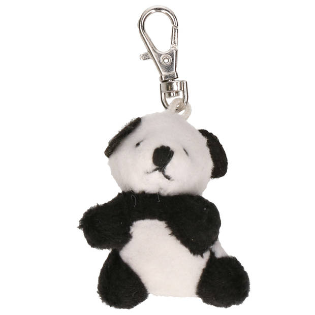 Pluche sleutelhangers Pandabeer knuffel 5 cm - Knuffel sleutelhangers
