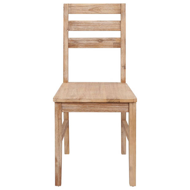 vidaXL Eetkamerstoelen 6 st massief acaciahout