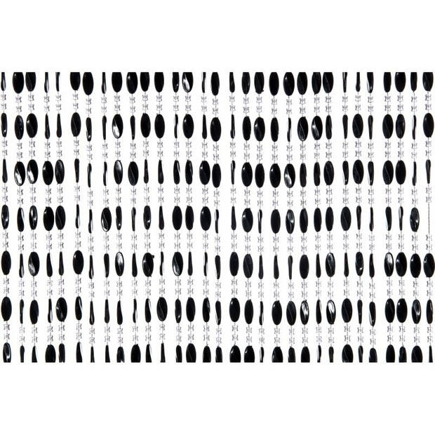 Kralengordijn/deurgordijn zwart 90 x 220 cm - Vliegengordijnen