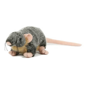 Pluche speelgoed rat/muis knuffeldier 18 cm - Knuffel huisdieren