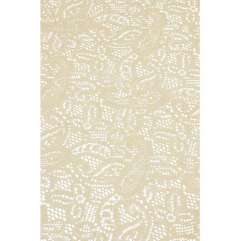 Buiten tafelkleed/tafellaken beige 140 x 260 cm rechthoekig - Tafellakens
