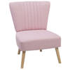 Beliani VAASA - Fauteuil-Roze-Polyester