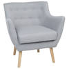 Beliani DRAMMEN - Fauteuil-Grijs-Polyester