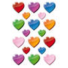 Gekleurde hart figuren stickervellen met 54 stickers - Stickers