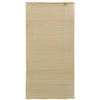 The Living Store Bamboe Rolgordijn - Neutrale kleur - 140x160 cm - Privacy en licht - Milieuvriendelijk - Gemakkelijk