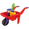 Speelgoed rode kruiwagen zandbak setje 65 cm - Speelgoedkruiwagen